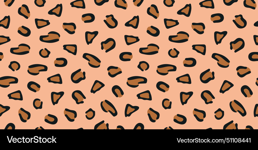 Leopard seamless print pattern texture Vector Image