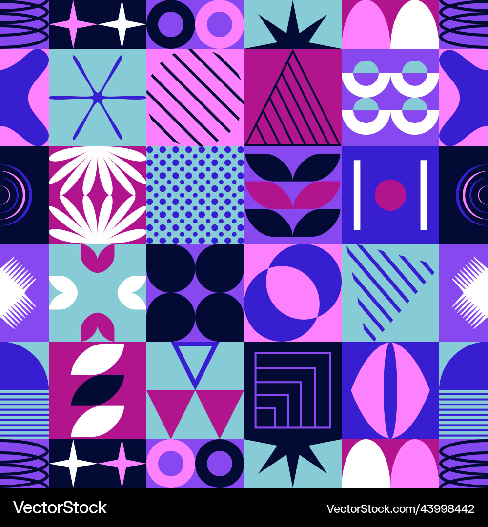 Seamless pattern with abstract colorful Seamless pattern with abstract colorful vector image