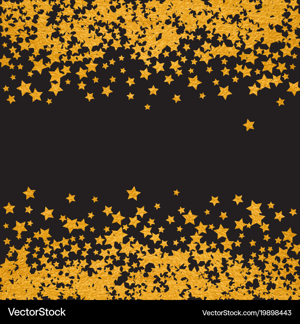 Abstract pattern of random falling stars vector image