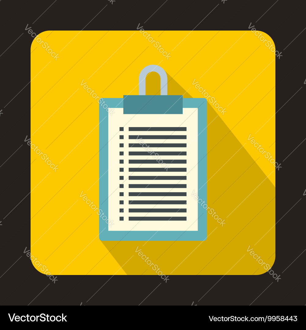 Clipboard with blank checklist form icon vector image