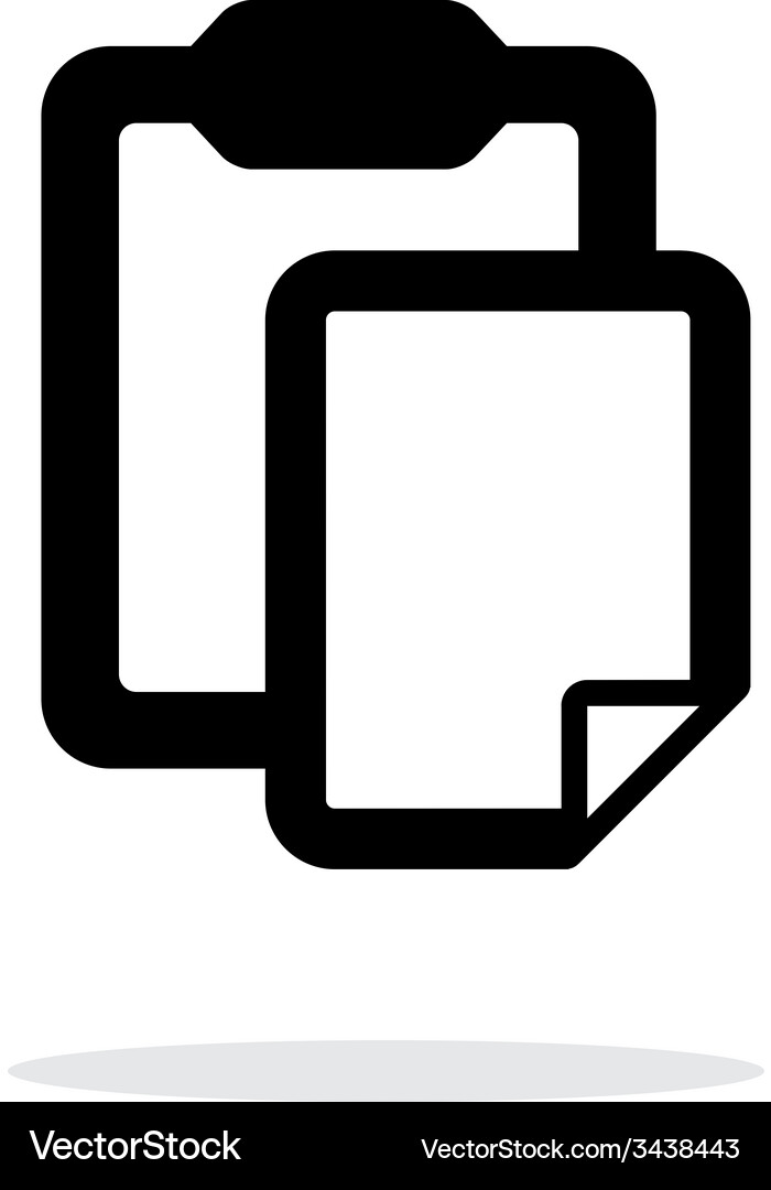 Clipboard with File Icon Vector Image