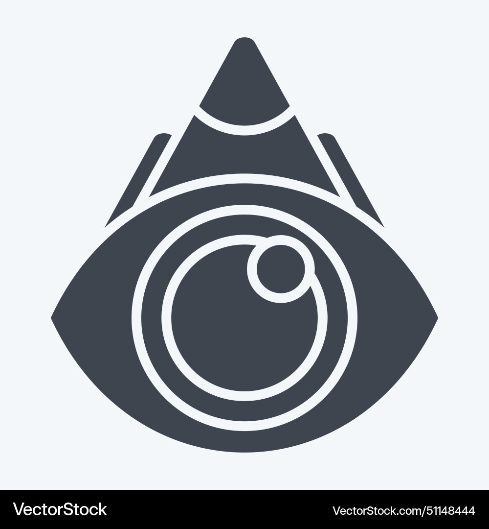 Icon view point related to navigation symbol Vector Image