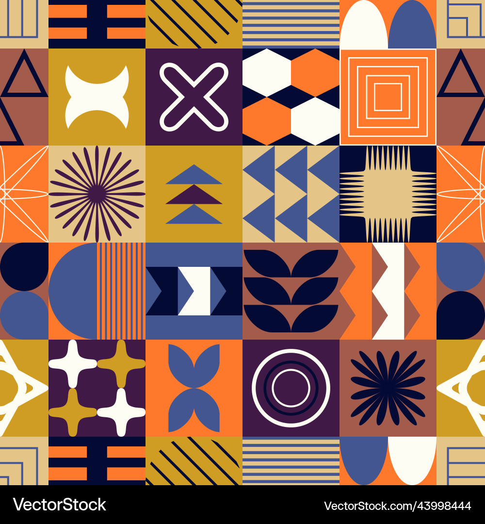 Seamless pattern with abstract colorful Seamless pattern with abstract colorful vector image