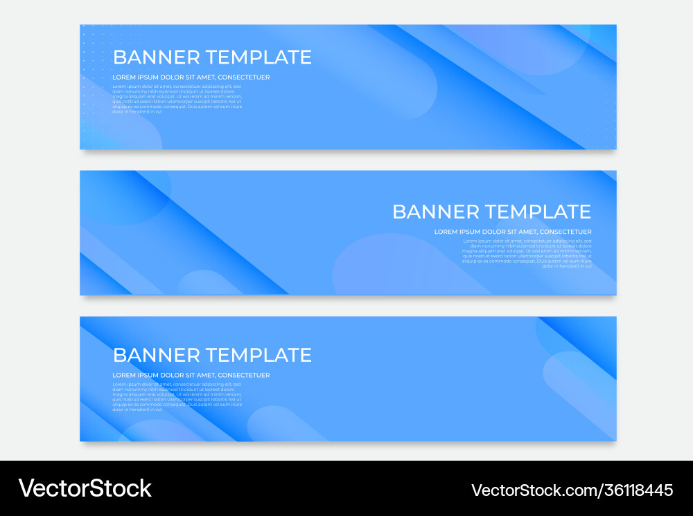 Abstract horizontal banners with gradient design Abstract horizontal banners with gradient design Vector Image