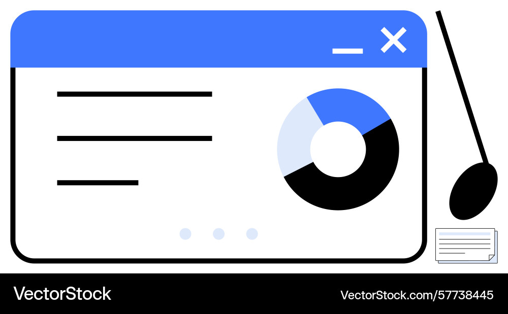 Dashboard mit Diagramm und Pointer für Unternehmen Dashboard mit Diagramm und Pointer für Unternehmen Vektorbild