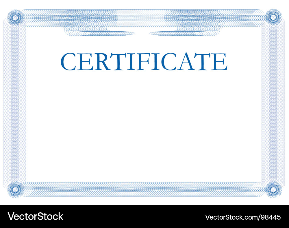 Elegant Certificate Template Vector Image