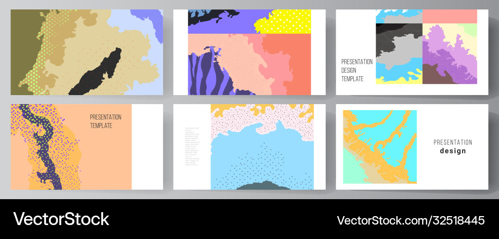 Layout presentation slides design Layout presentation slides design vector image