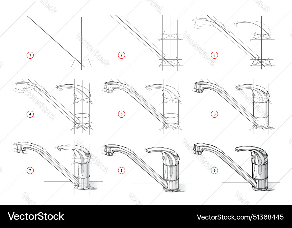 Page shows how to learn draw from life sketch Page shows how to learn draw from life sketch vector image