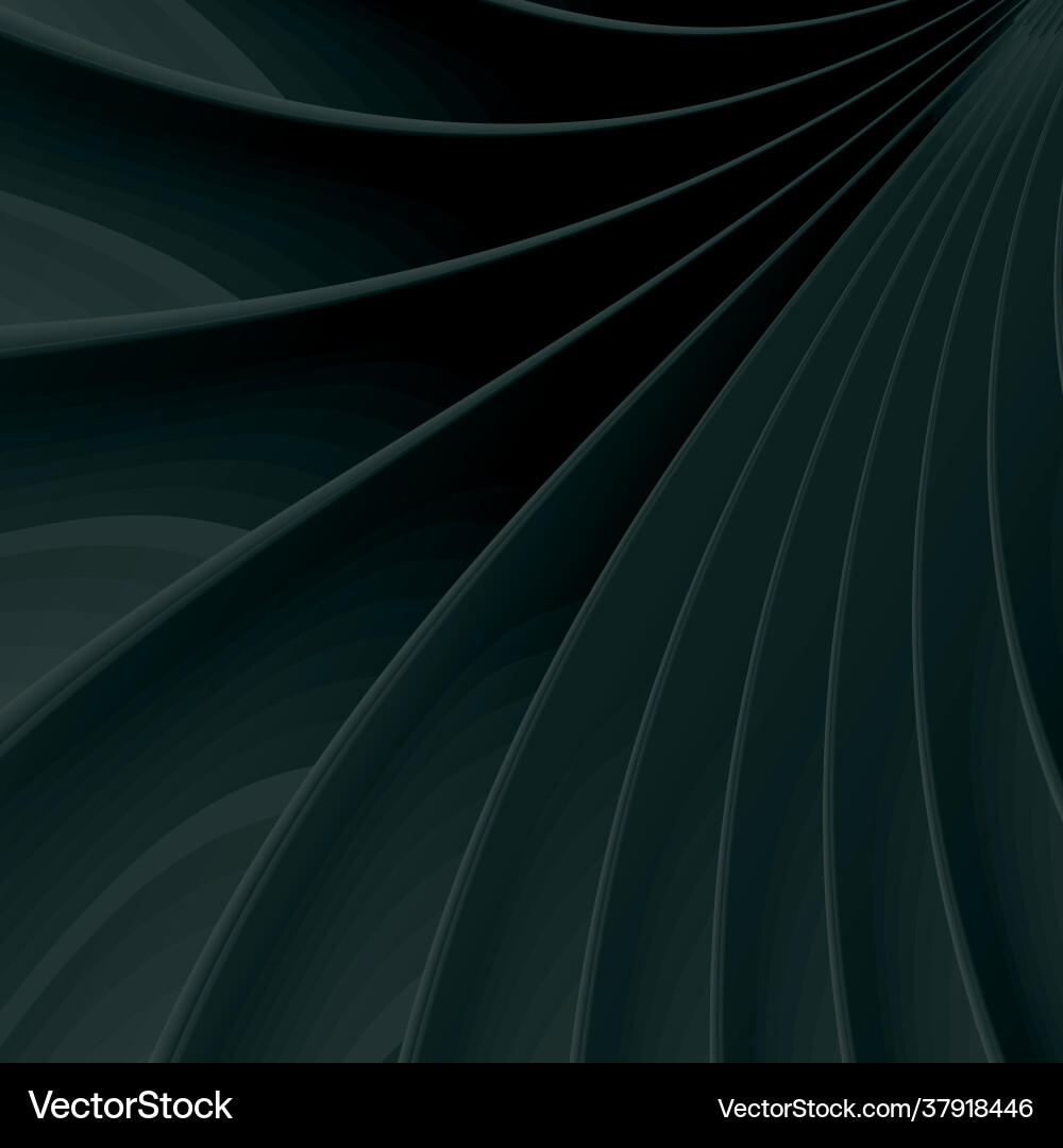 Abstract dark background with 3d waves forming Abstract dark background with 3d waves forming vector image