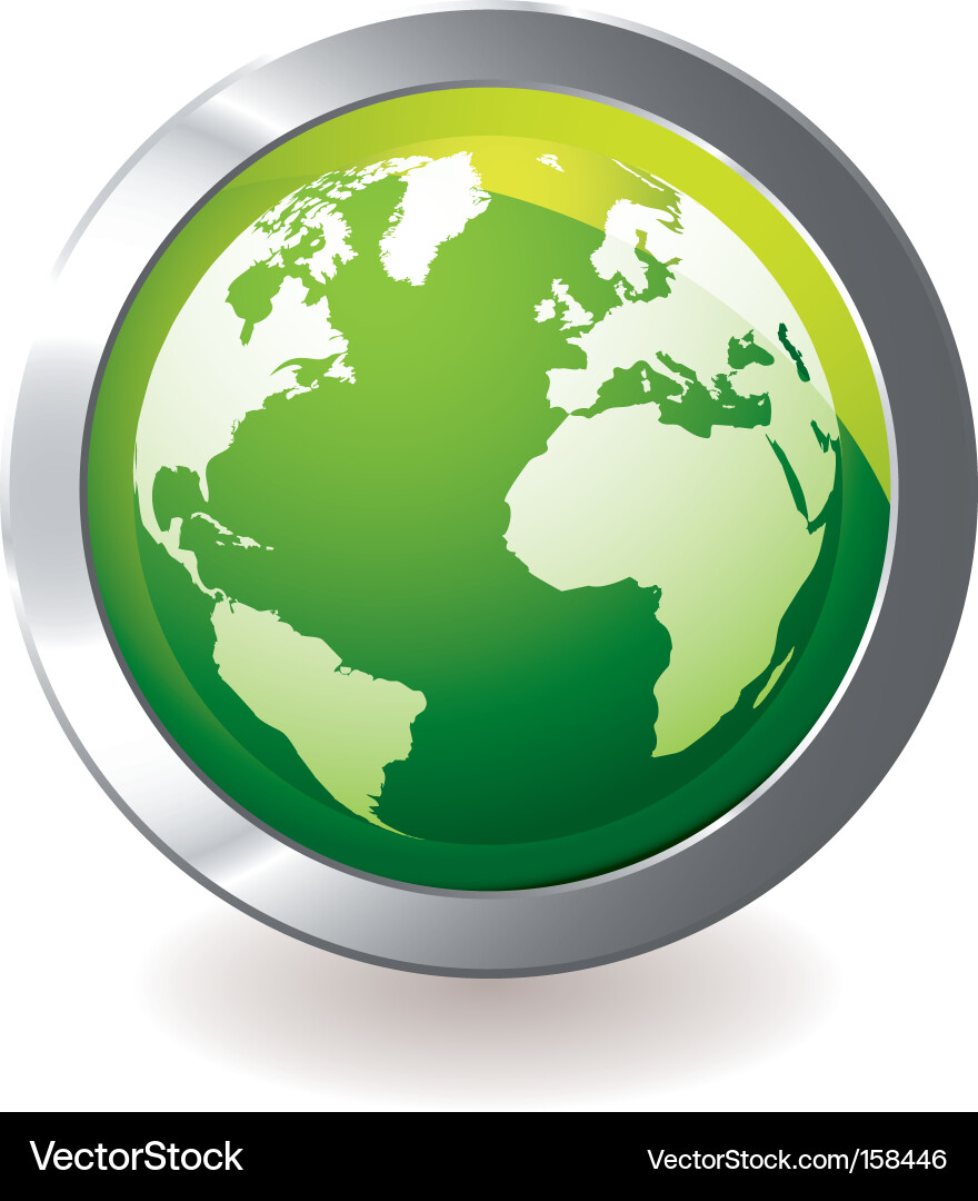 Earth globe vector image