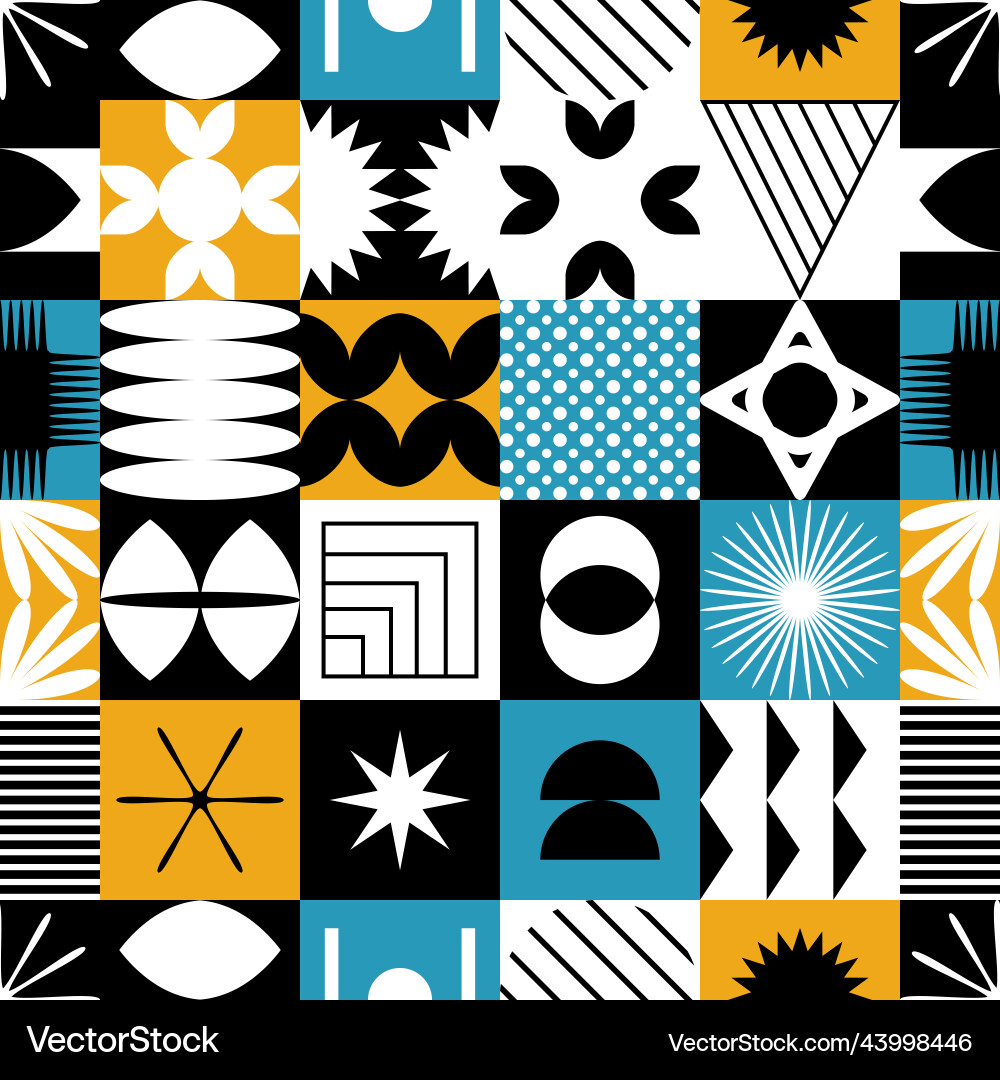 Seamless pattern with abstract colorful Seamless pattern with abstract colorful vector image