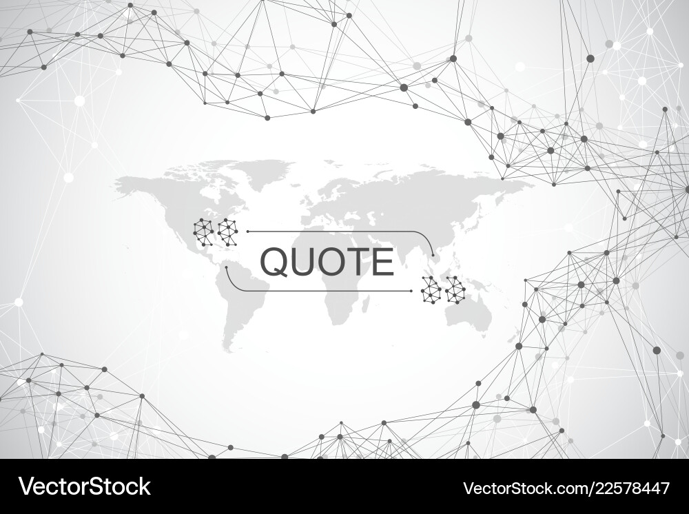 Connected Network Abstract Background vector image