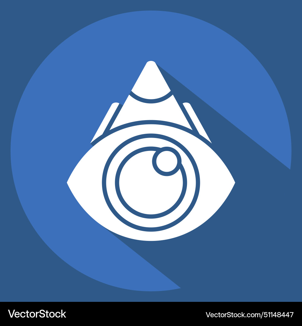 Icon view point related to navigation symbol long Icon view point related to navigation symbol long Vector Image
