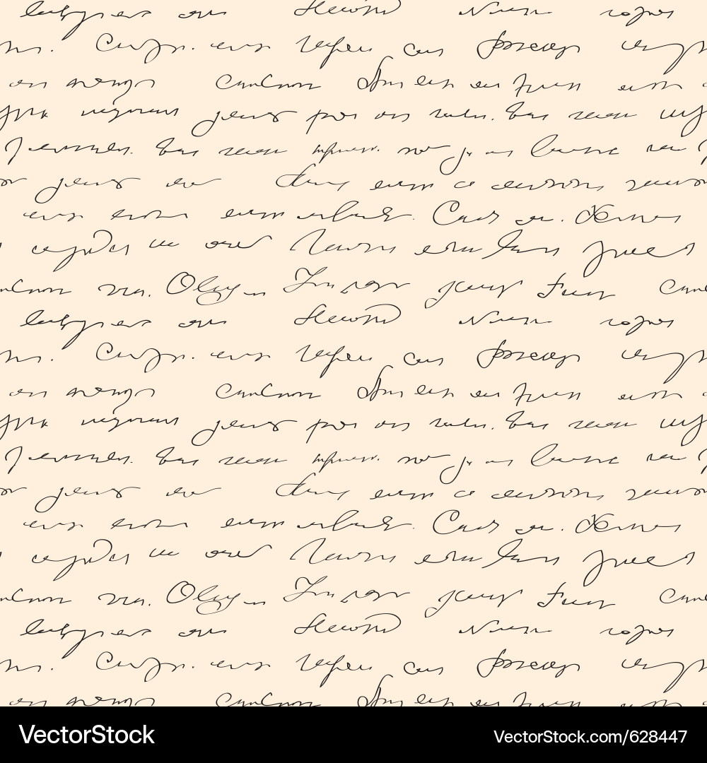 Seamless handwritting pattern Royalty Free Vector Image