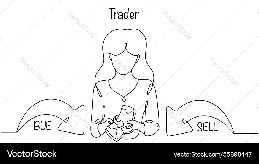Trader Trader vector image