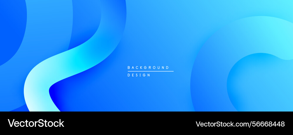 Abstract blue background smooth curves create Abstract blue background smooth curves create vector image