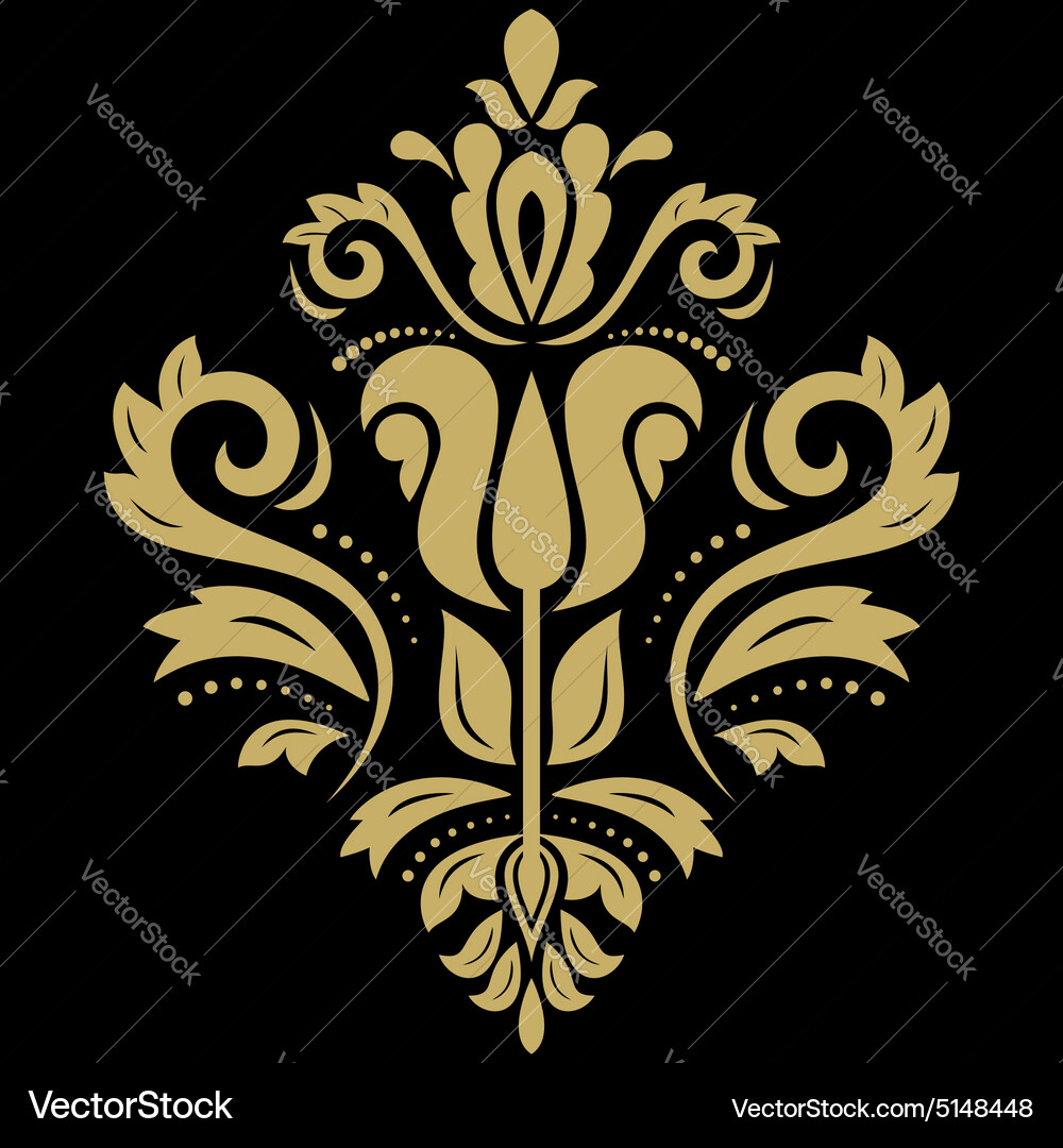 Damask orient pattern Vector Image