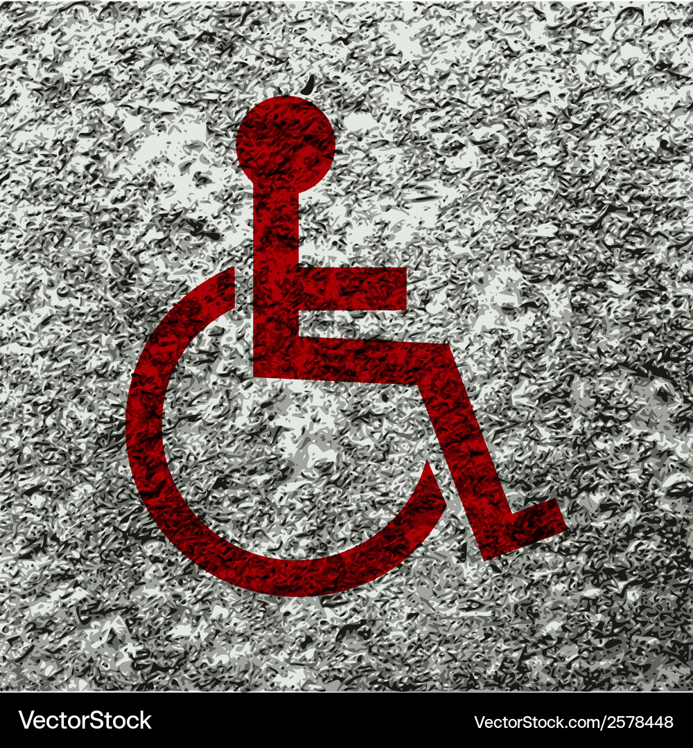 Disabled flat modern web button and space for your Vector Image
