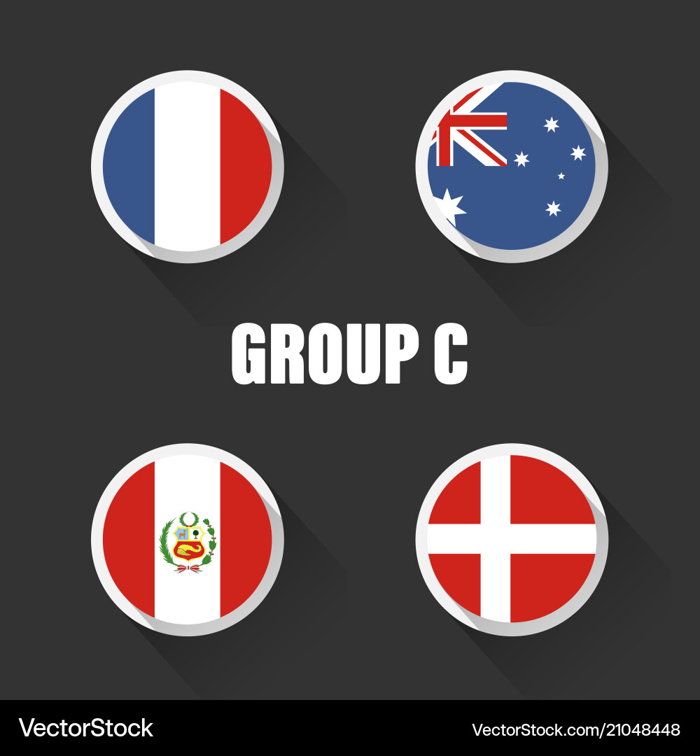 Groups football world championship in russia Groups football world championship in russia vector image