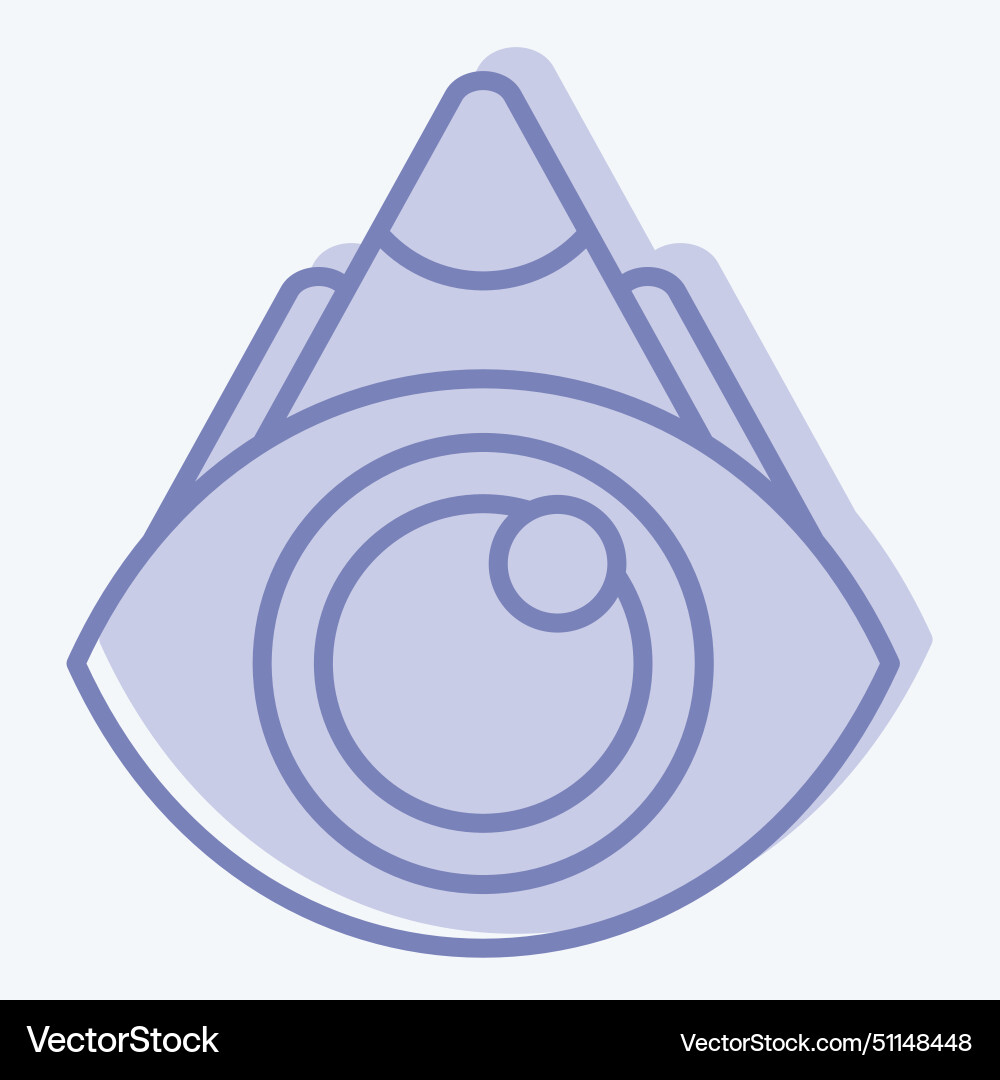 Icon view point related to navigation symbol two Vector Image