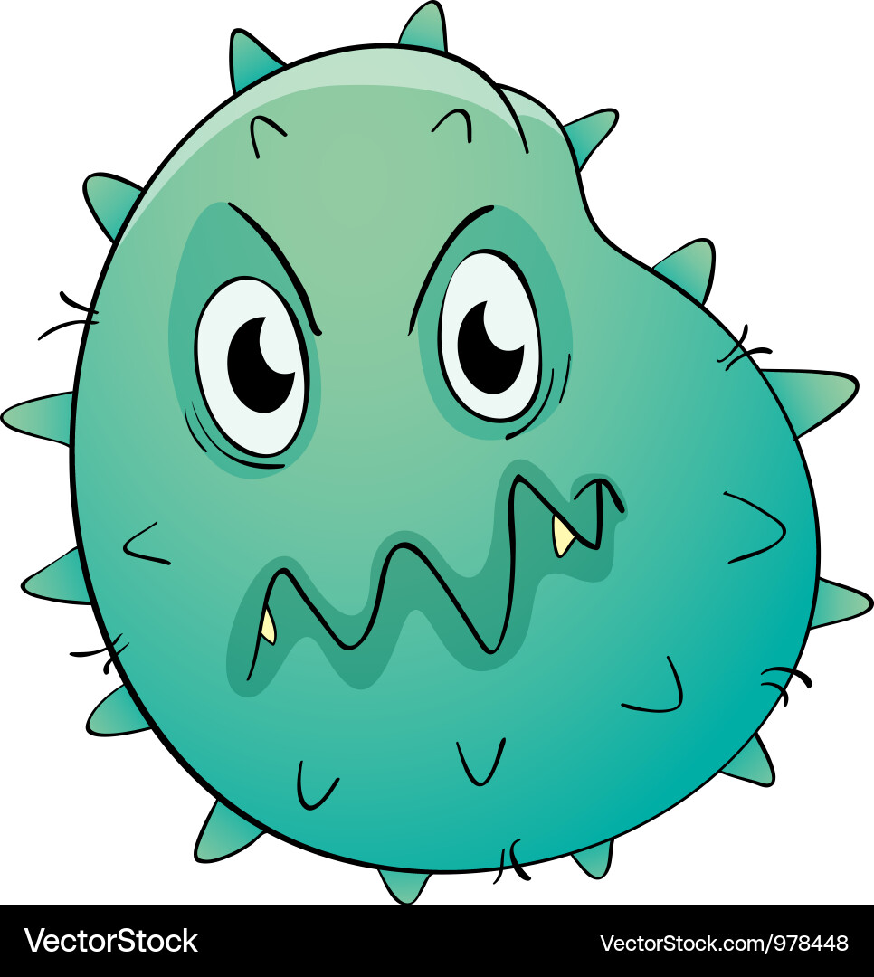 Nasty Blob Germ vector image