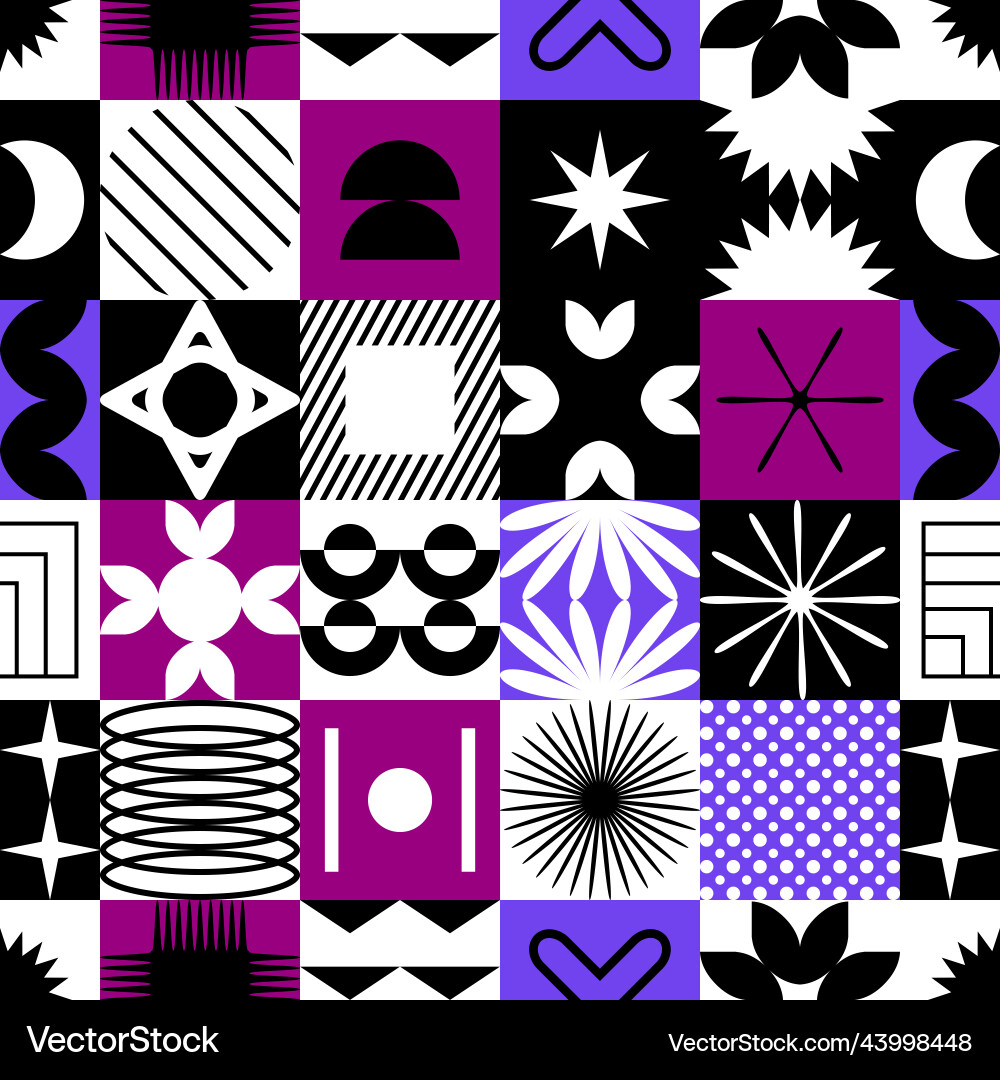 Seamless pattern with abstract colorful vector image