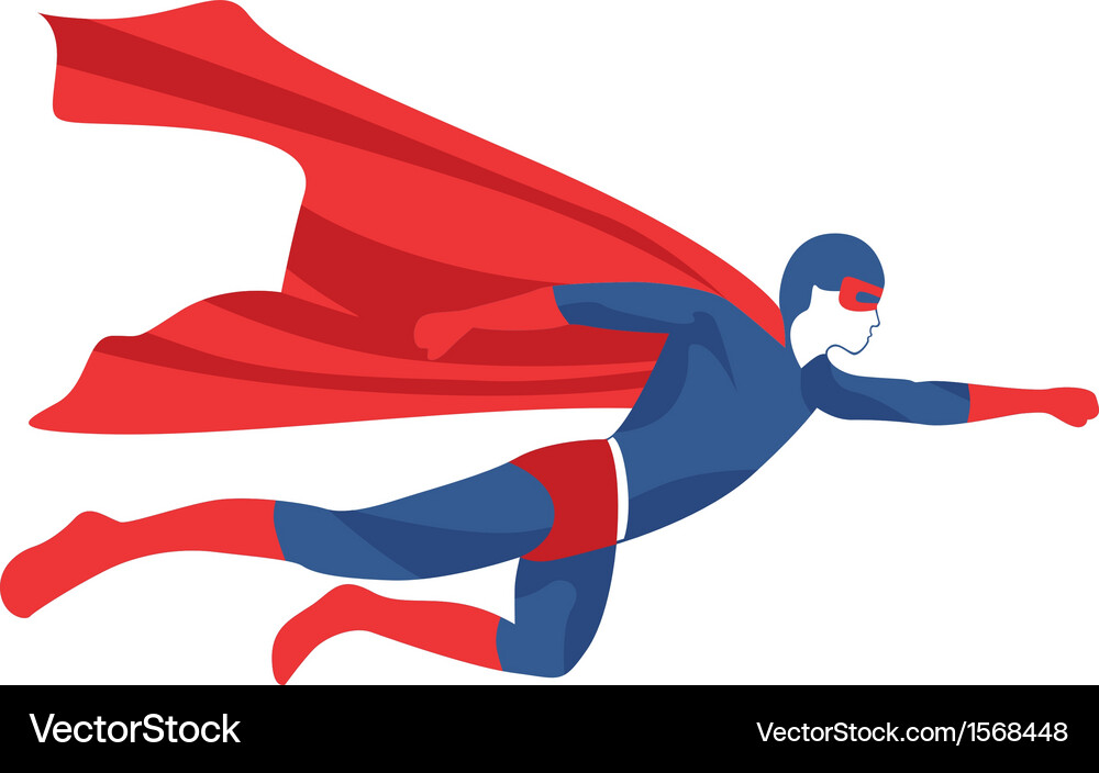Superhero Flyer Vector Image