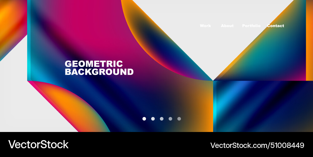 A geometric background with colorful triangles A geometric background with colorful triangles vector image