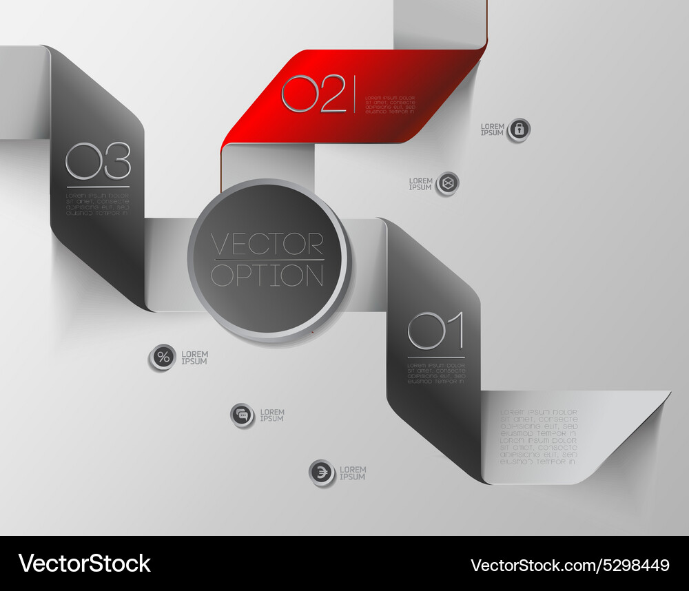 Design elements for options Vector Image