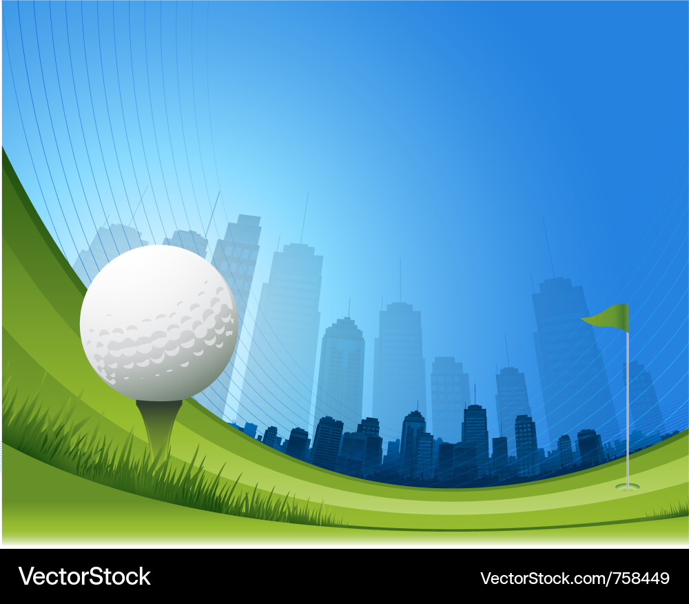 Golf background vector image