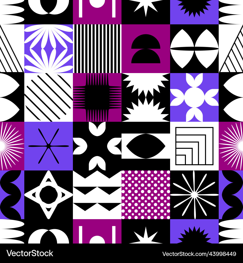 Seamless pattern with abstract colorful vector image