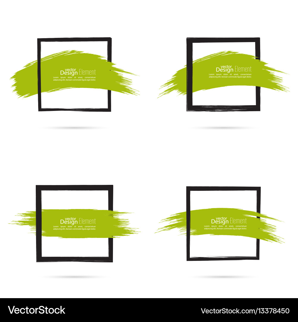 Abstract background with square banner vector image