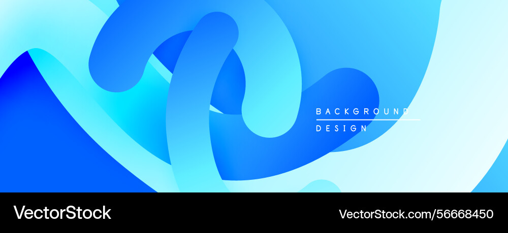 Abstract blue shapes overlap creating fluid Abstract blue shapes overlap creating fluid vector image