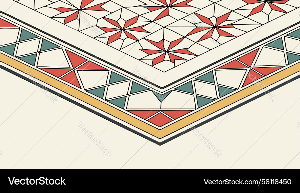 Classic Tiled Border Pattern Vector Image