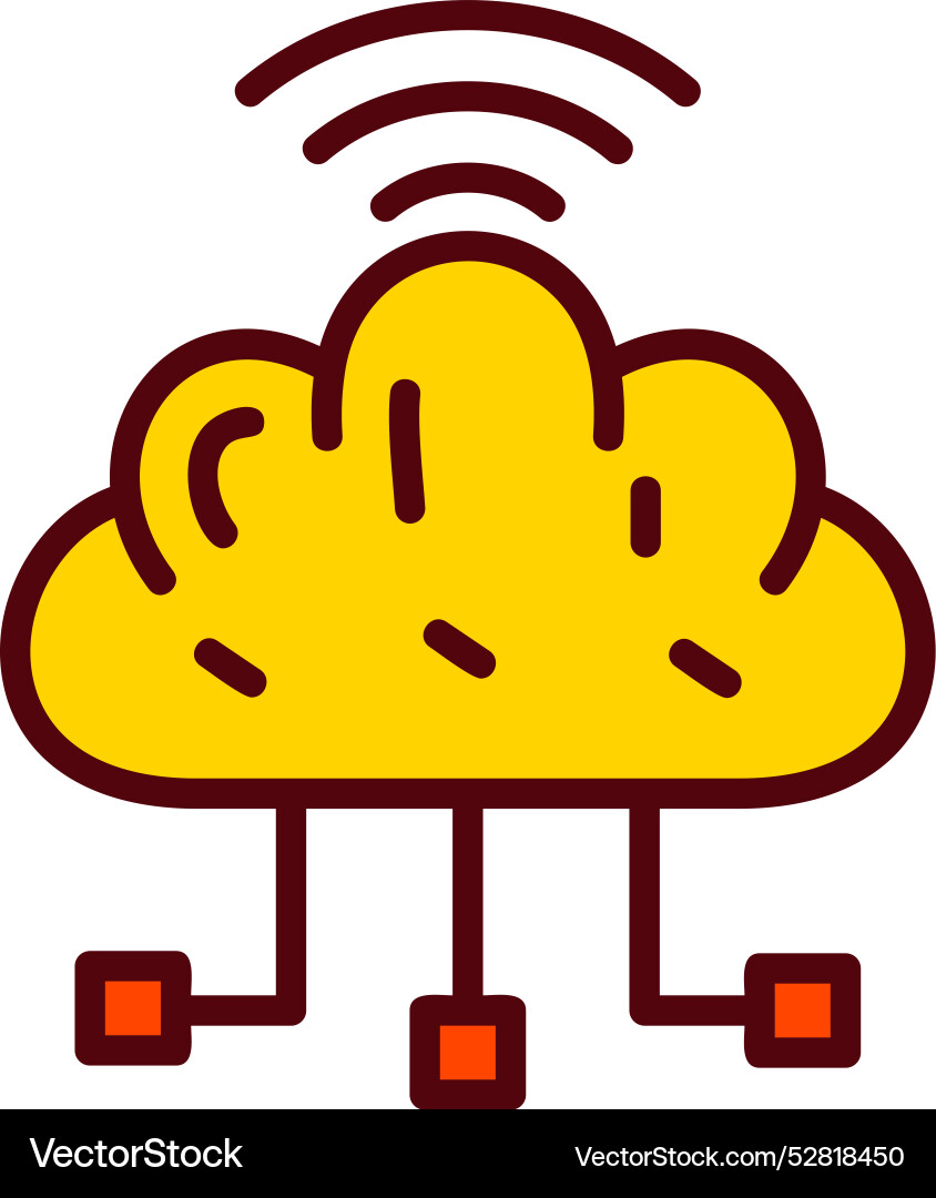 Cloud computing icon design vector image
