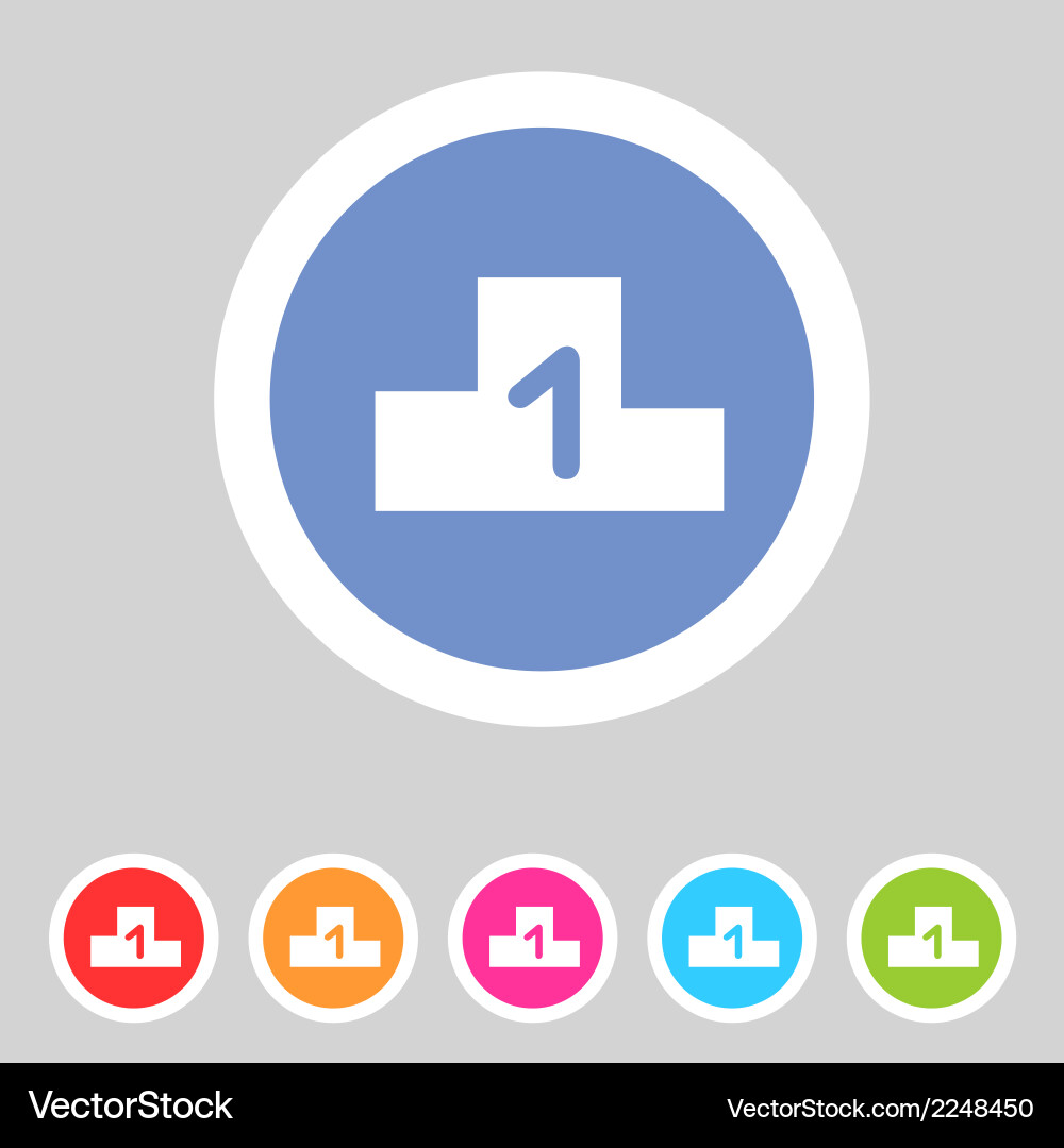 Flat game graphics icon chart Vector Image