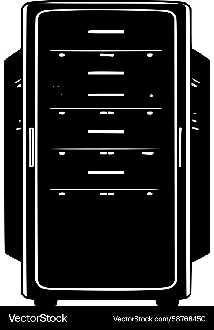 Server Tower Computer Vector Image