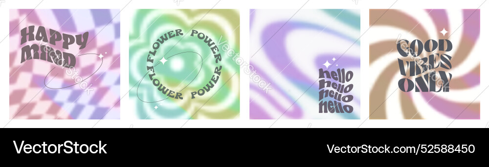 Set of abstract fluid shapes gradient background Set of abstract fluid shapes gradient background vector image