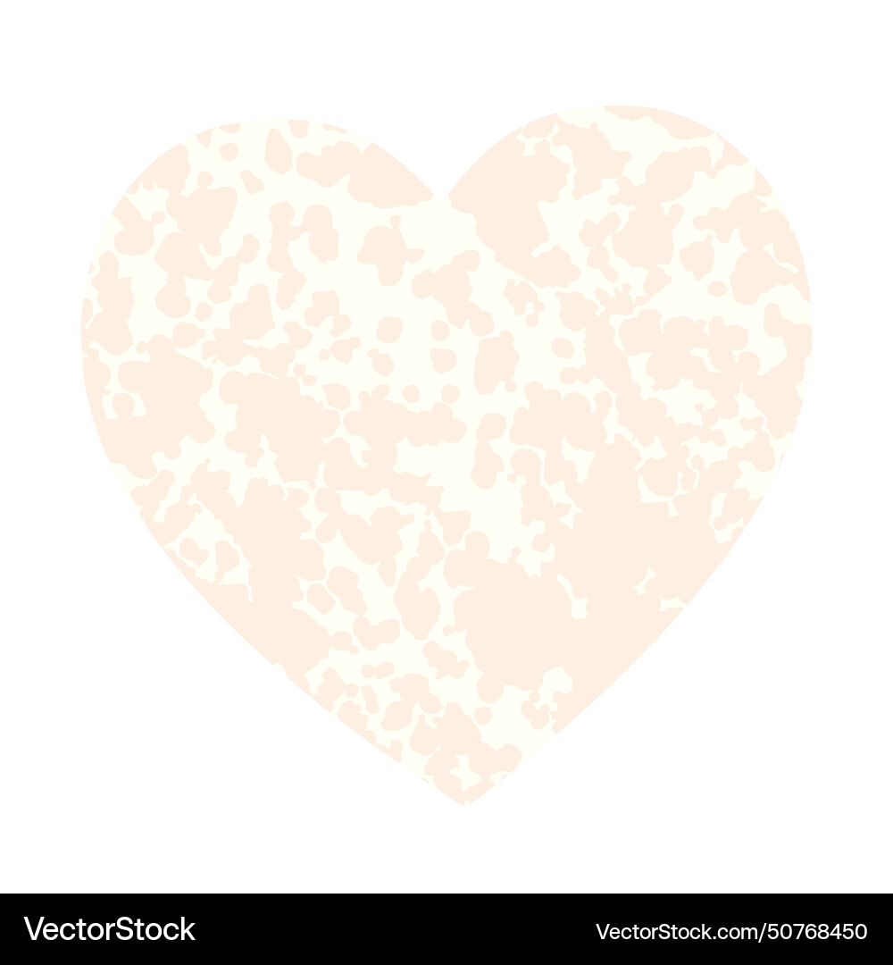 Simple empty heart with texture isolated on white Simple empty heart with texture isolated on white vector image