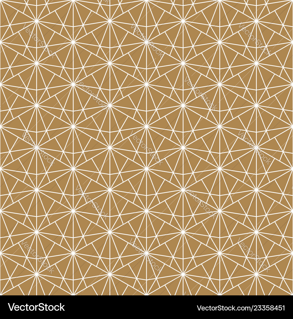 Seamless pattern based on japanese patterns vector image