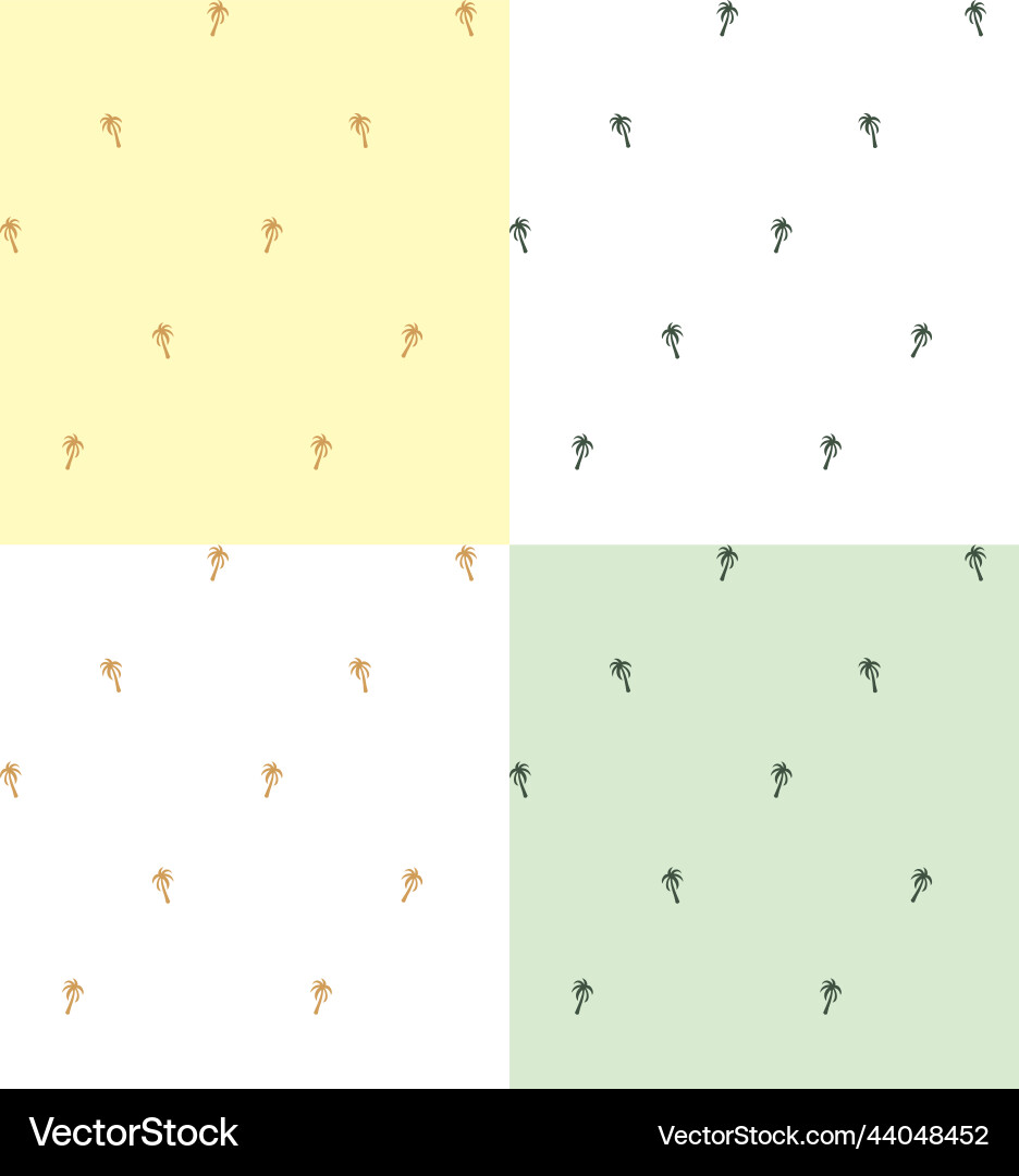 Palm tree seamless repeat print pattern simple sty Palm tree seamless repeat print pattern simple sty vector image