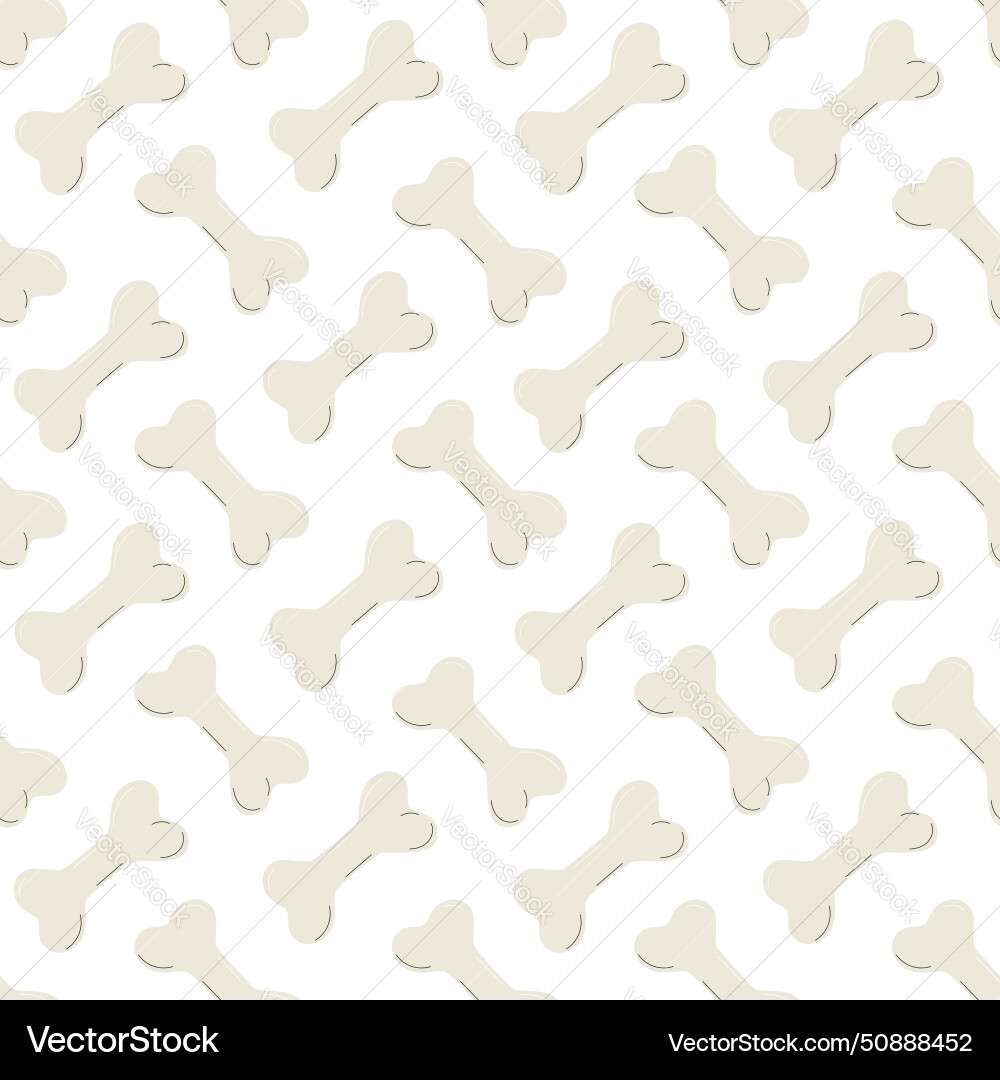 Simple seamless pattern with bones for pet Simple seamless pattern with bones for pet vector image