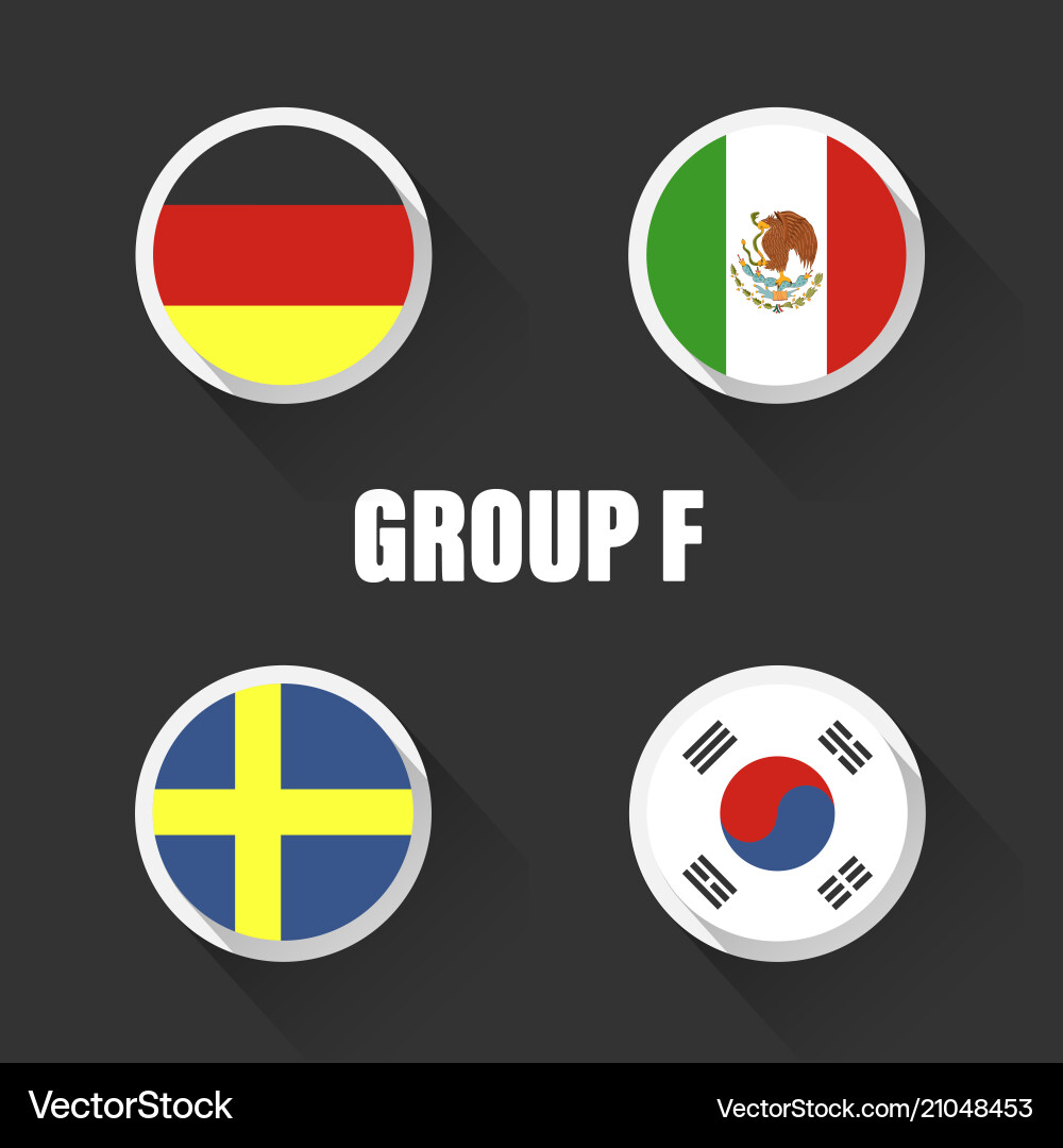 Groups football world championship in russia Groups football world championship in russia vector image