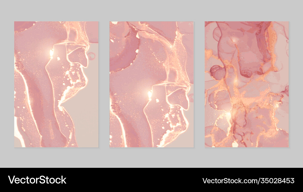 Luxury pink yellow and gold marble abstract Luxury pink yellow and gold marble abstract vector image