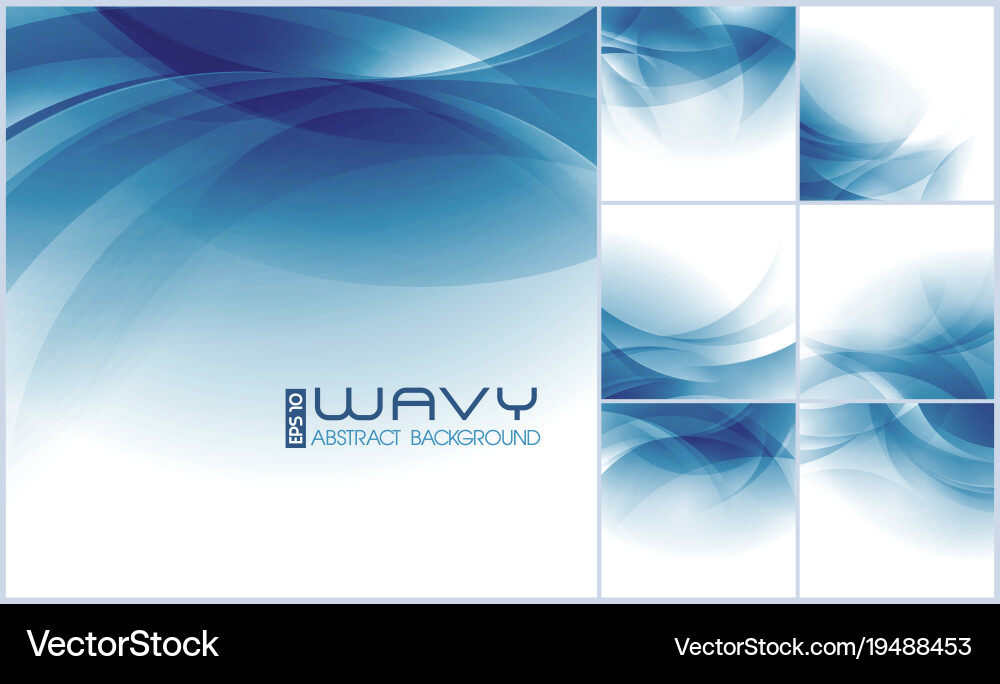 Wavy abstract background Royalty Free Vector Image