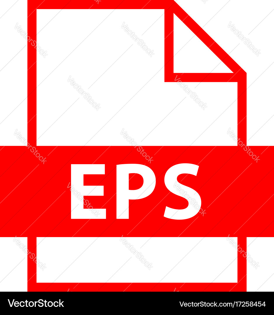 File name extension eps type vector image