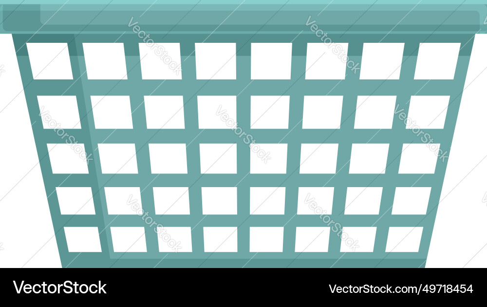 Plastic laundry basket icon cartoon Plastic laundry basket icon cartoon vector image