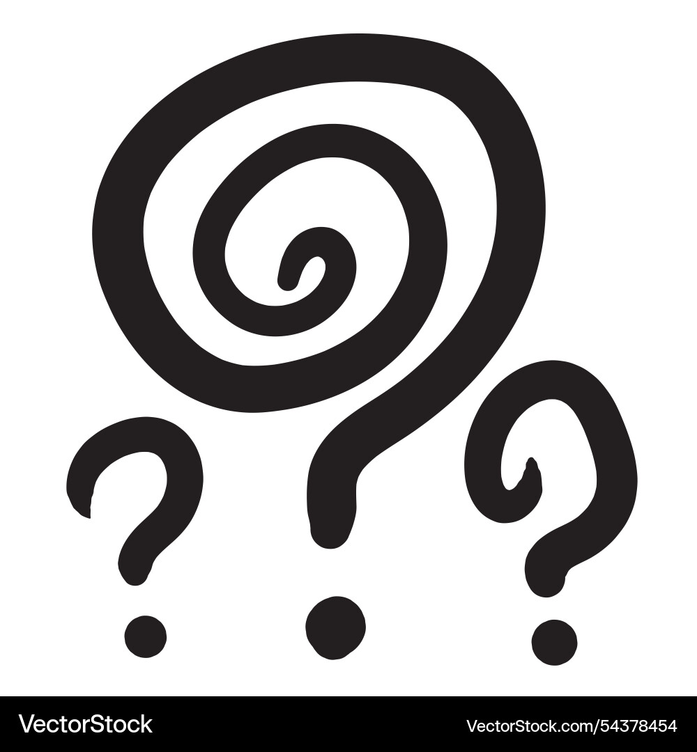 Set of different question marks quest and inquire Set of different question marks quest and inquire vector image