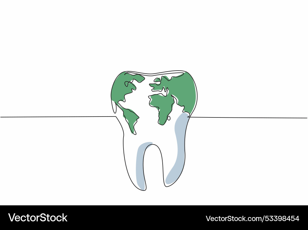 Single continuous line drawing world map located Single continuous line drawing world map located Vector Image