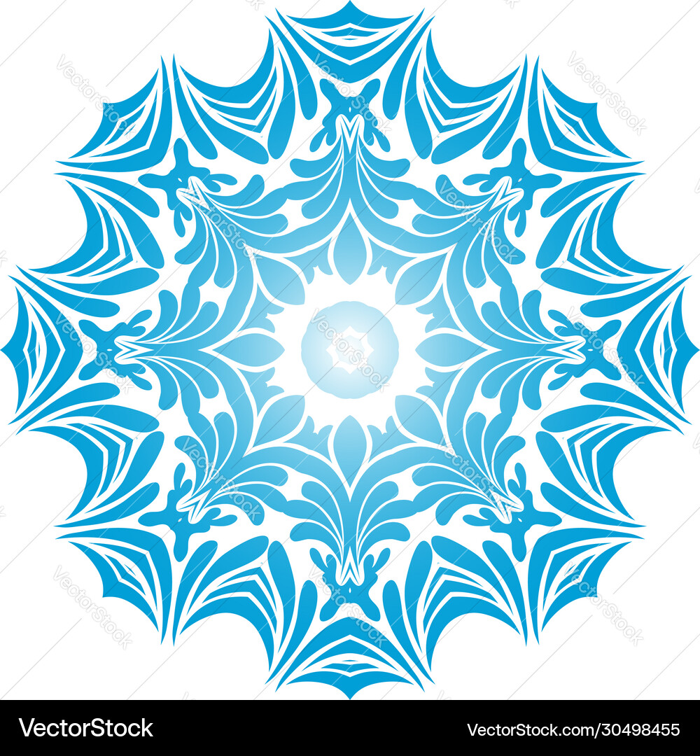 Circle snowflake Circle snowflake vector image
